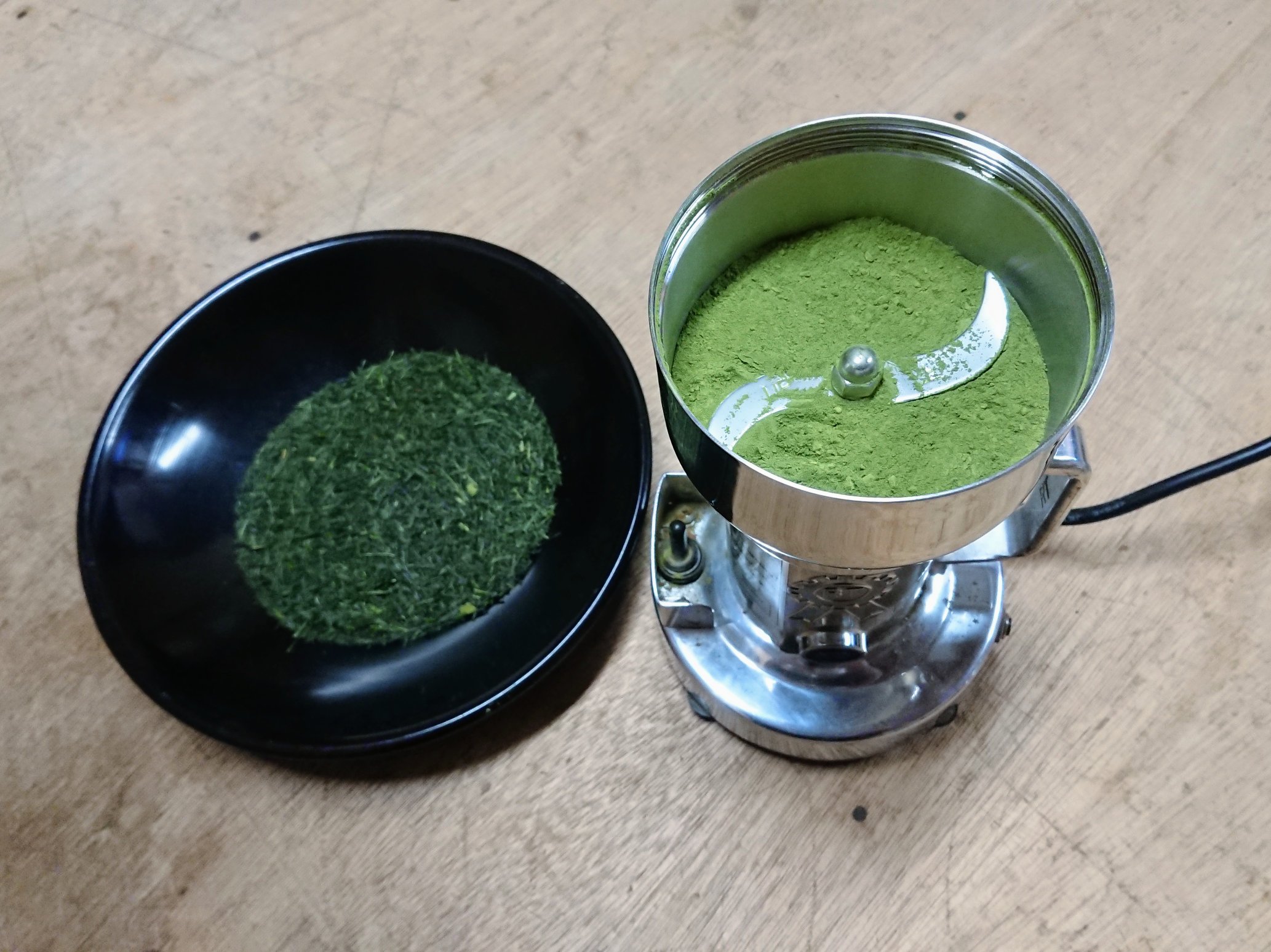 粉末緑茶を造ってます🍵
