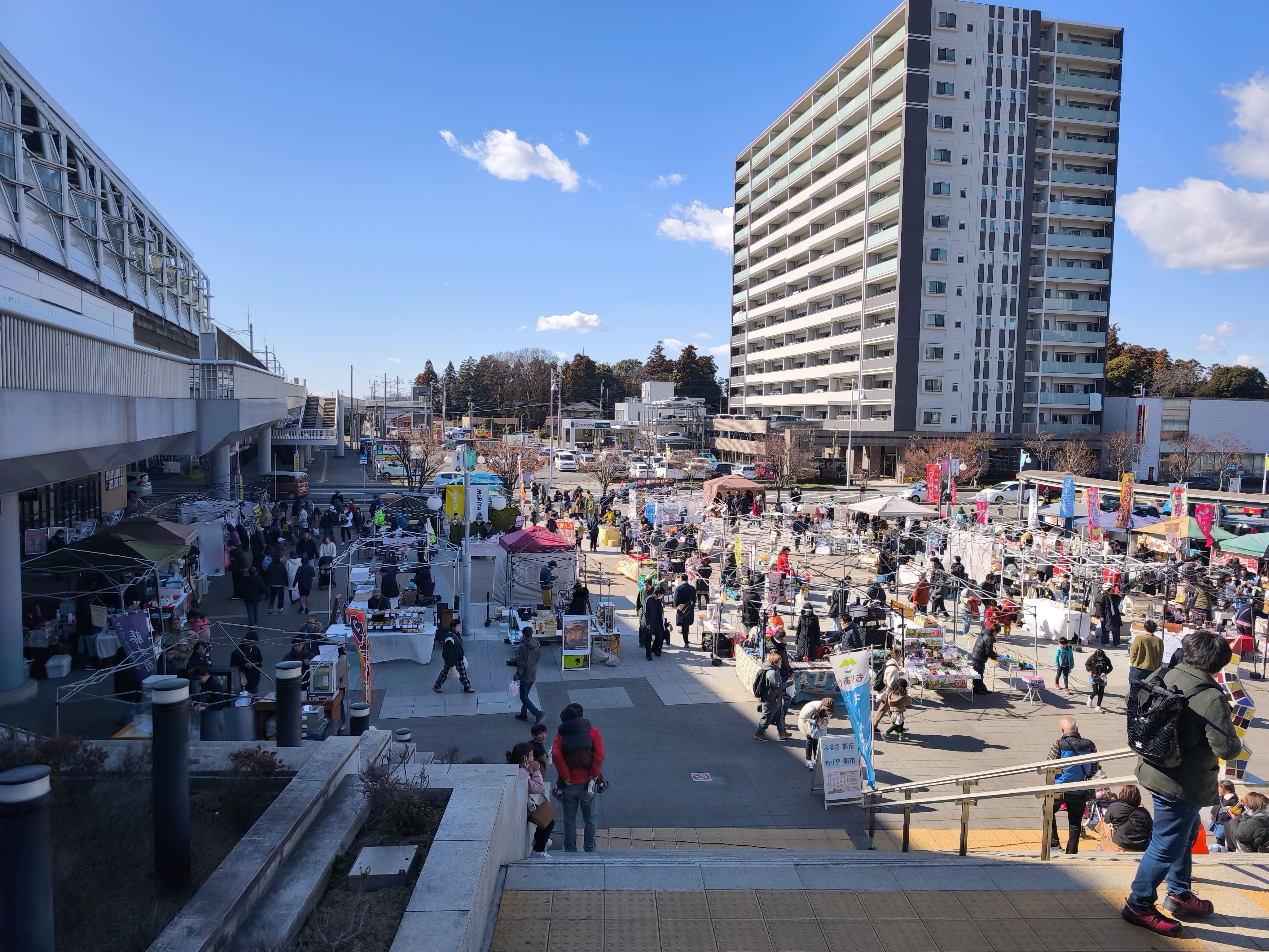 守谷朝市の初出店