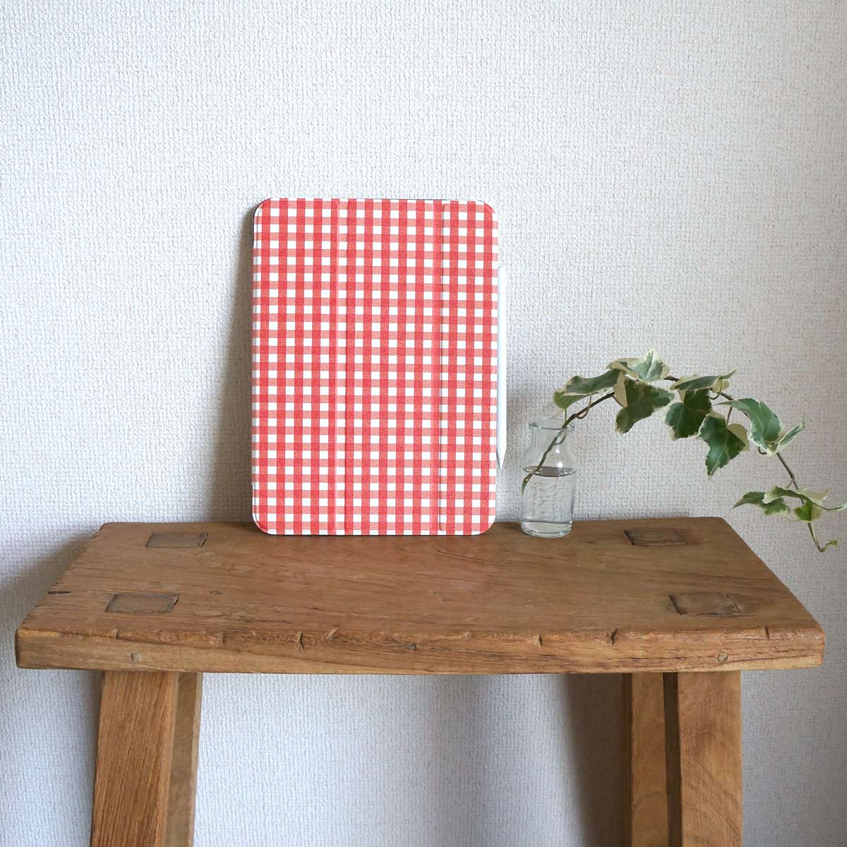 新作「tokimeki gingham check」＜ iPad ケース ＞が出来上がりました☆彡
