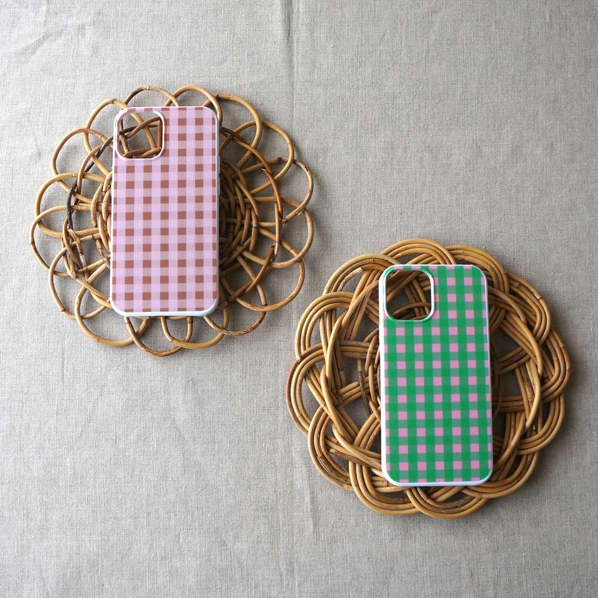 新色「 tokimeki gingham check スマホケース 」が出来上がりました☆彡