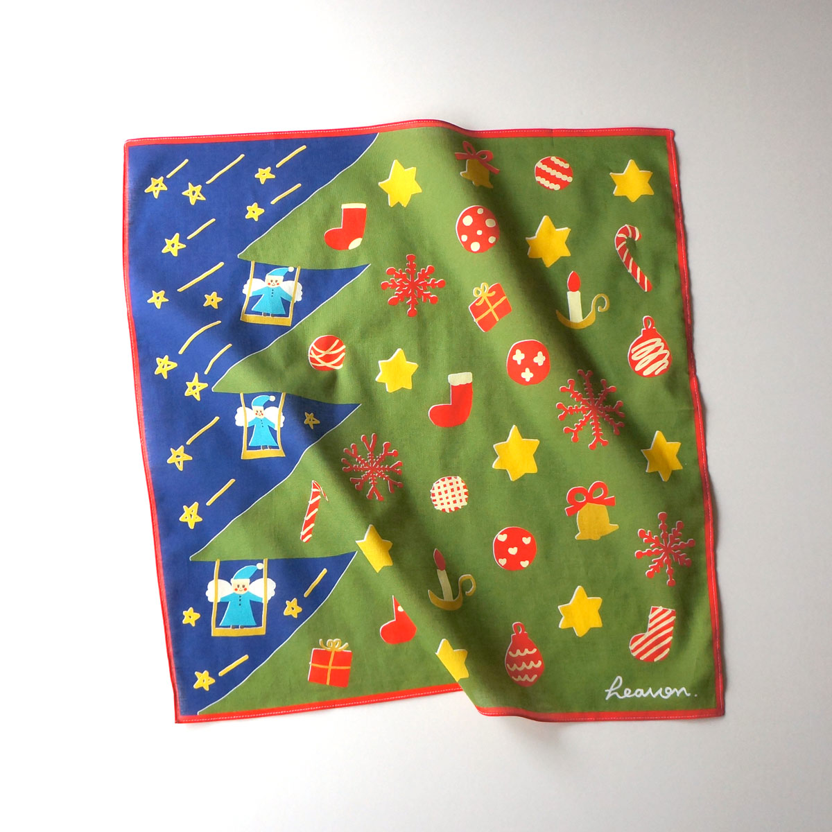 新作「クリスマスの夜 ハンカチ」が出来上がりました☆彡