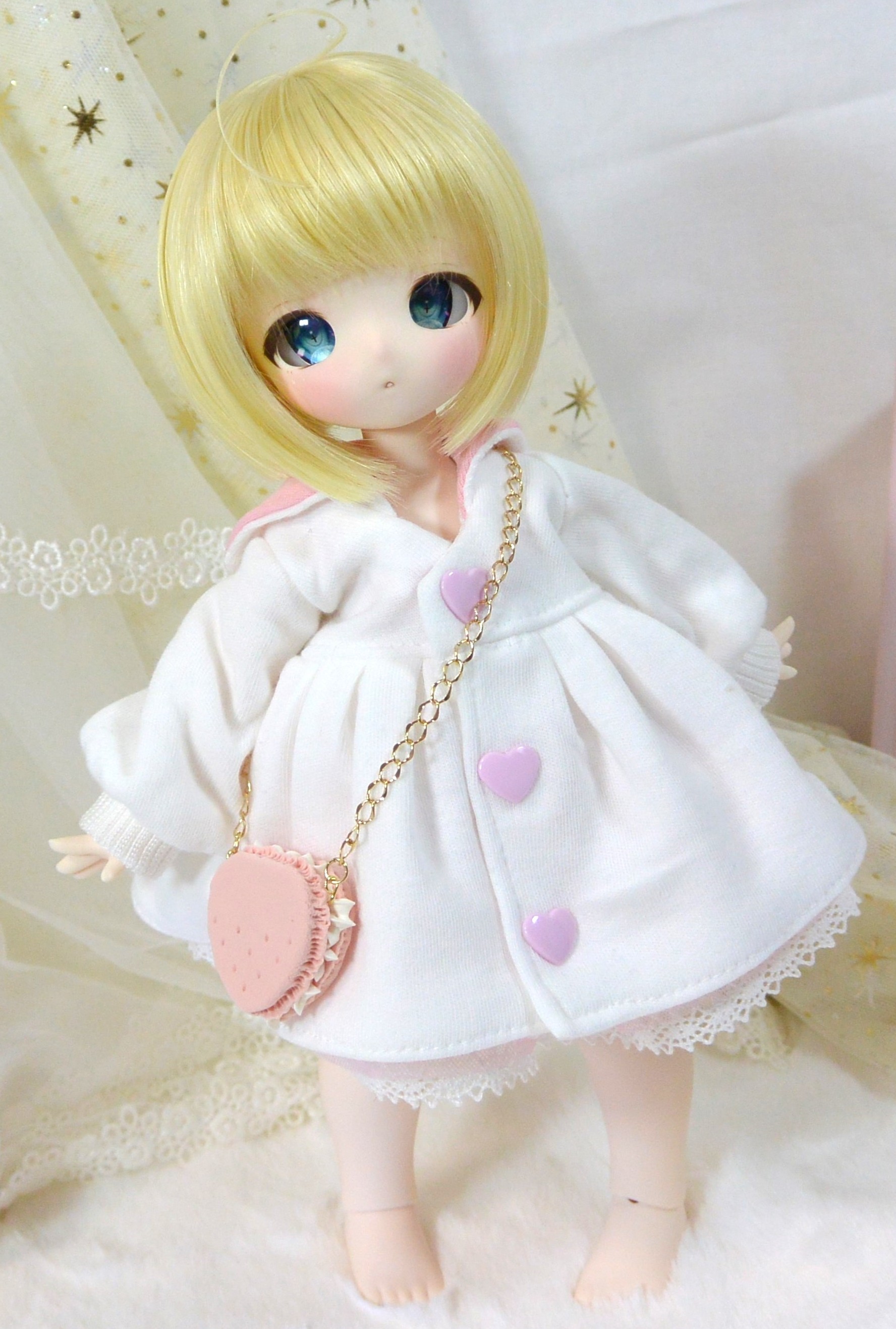 【展示中】BABYKUMAKO/くりぃむセーラーワンピセット（いちご）