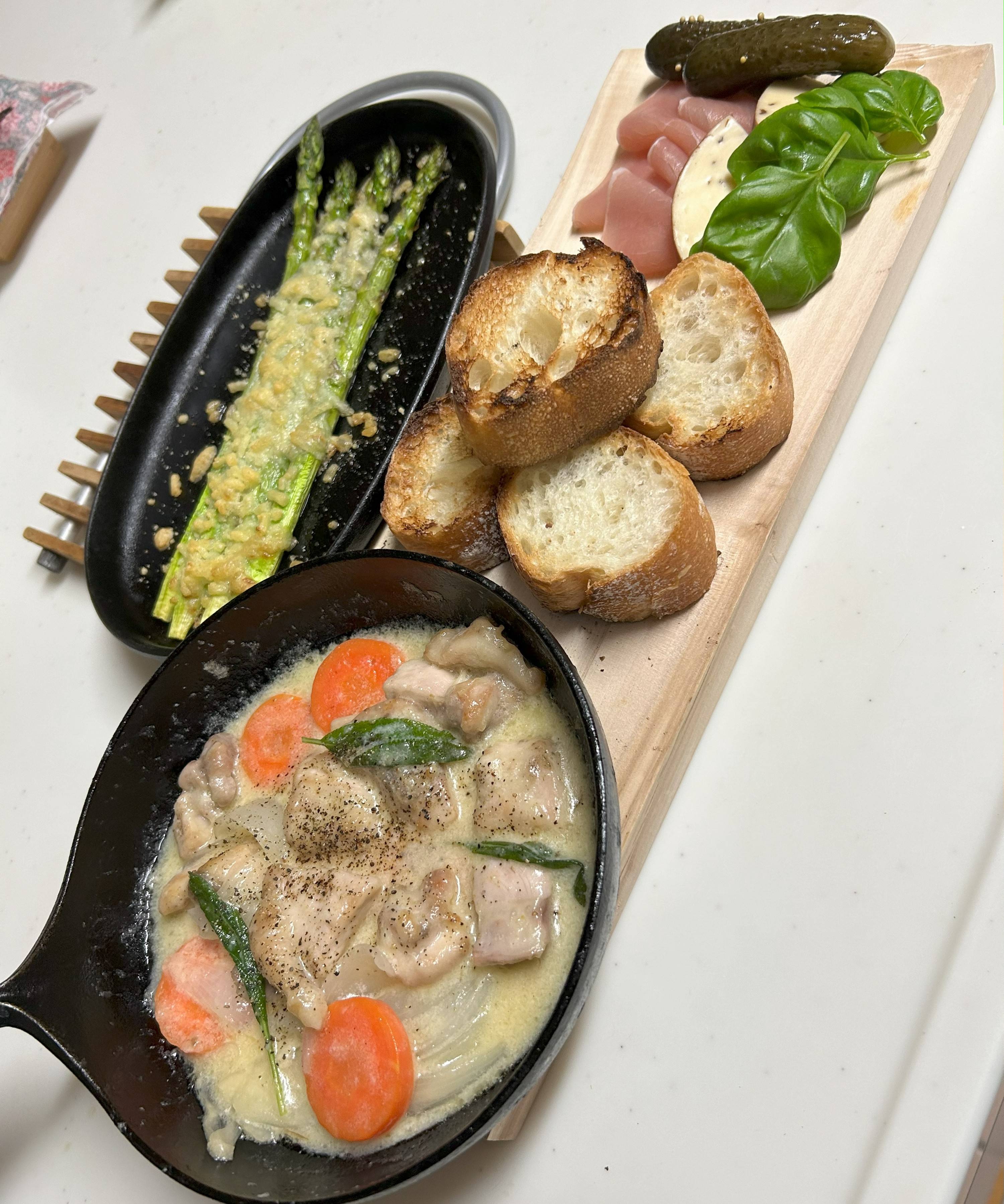 春の南部鉄器を使った我が家の食卓