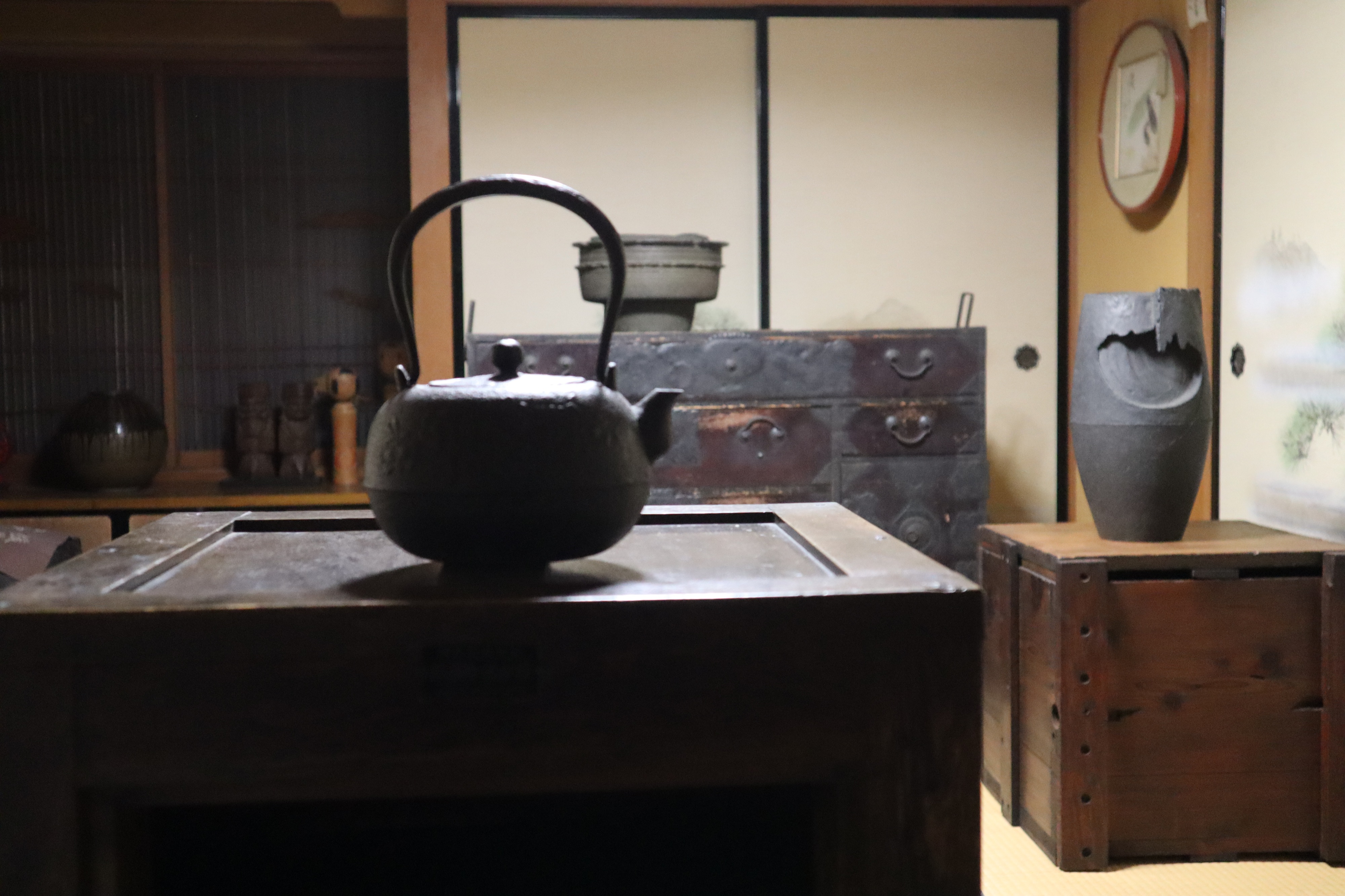 民家鉄瓶ギャラリーを開設しながら、カフェのスイーツも試作してます。