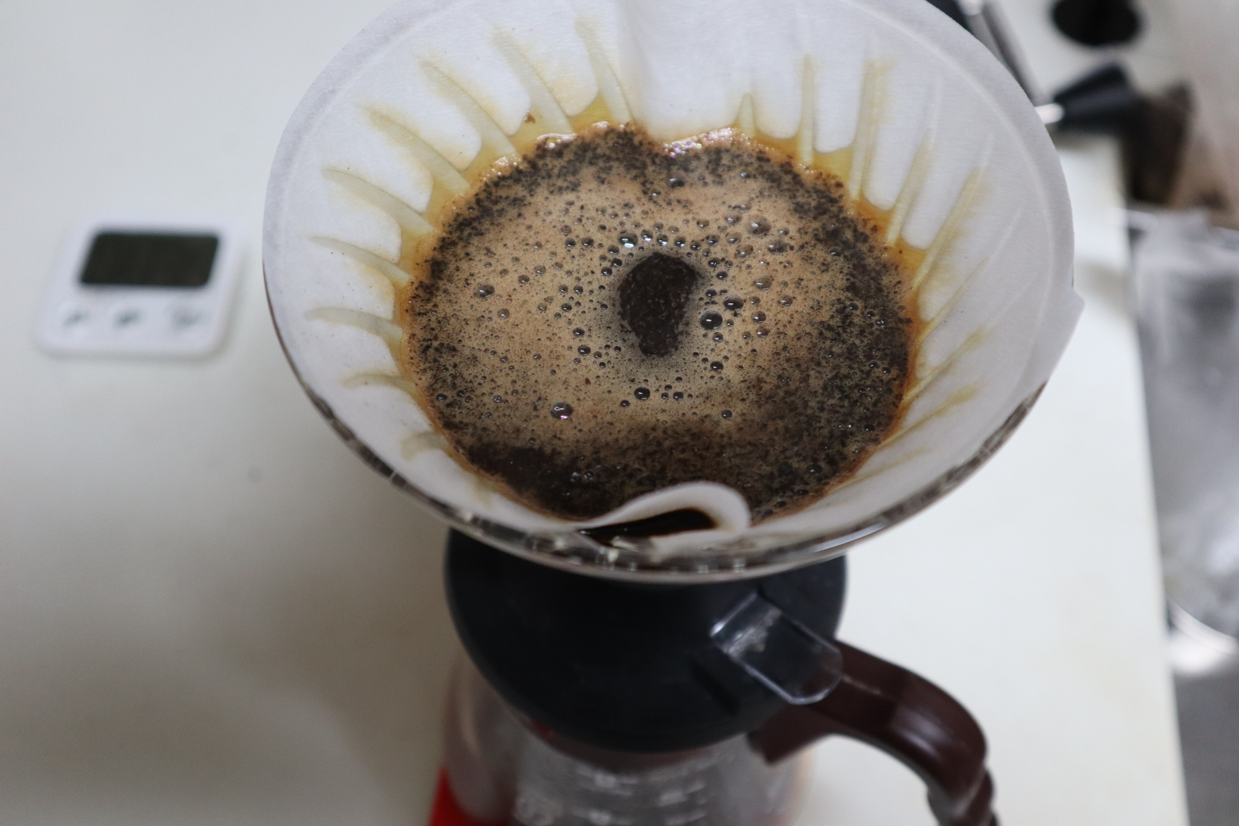 特別な珈琲豆を頂いて鉄瓶で沸かしたお湯で珈琲を淹れました。