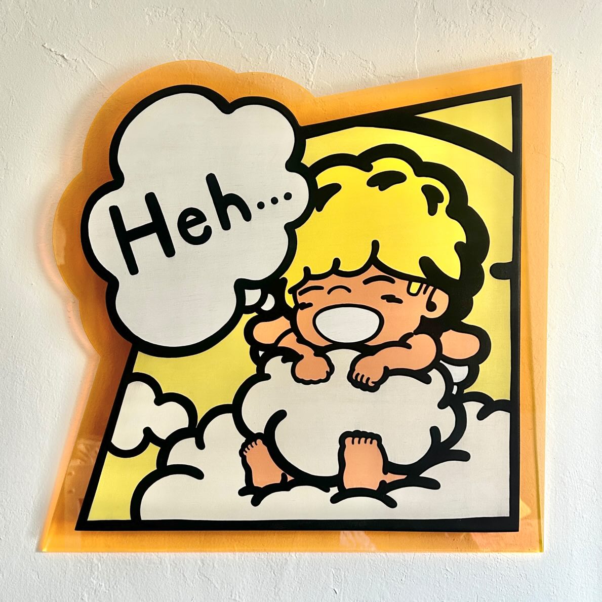 変形キャンバスを活かす特注額装|世界でひとつのバックプレート制作