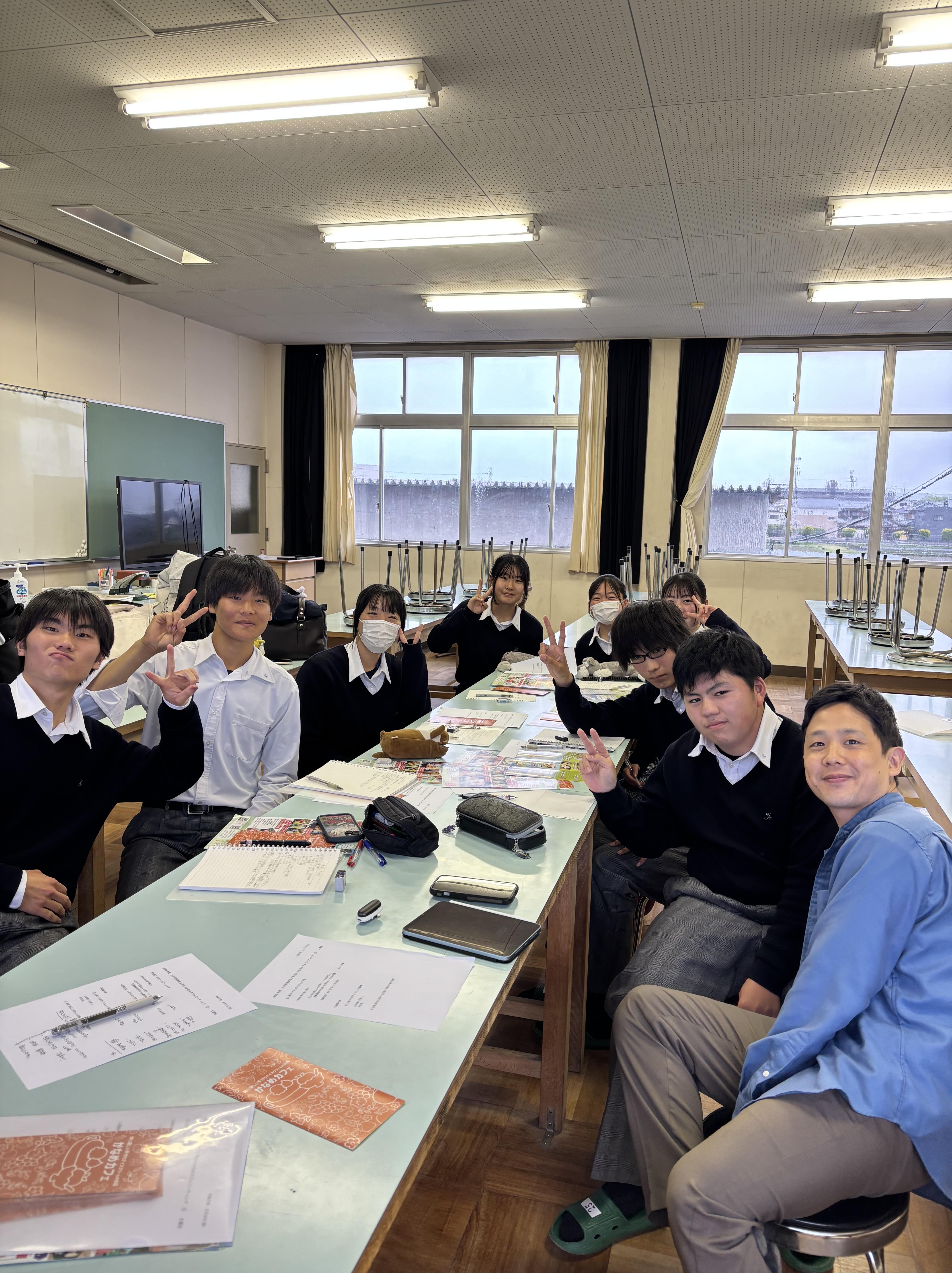 八日市南高校畜産班さんとの取り組み