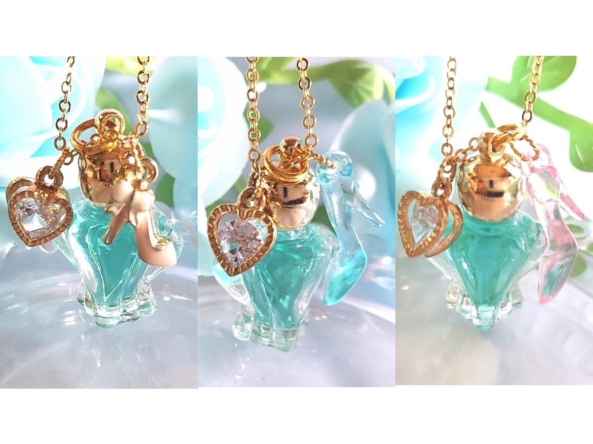 幸せな愛されシンデレラ❤️メモリーオイルネックレス✽*ガラスの靴💖限定デザイン発売スタート❣️✨️