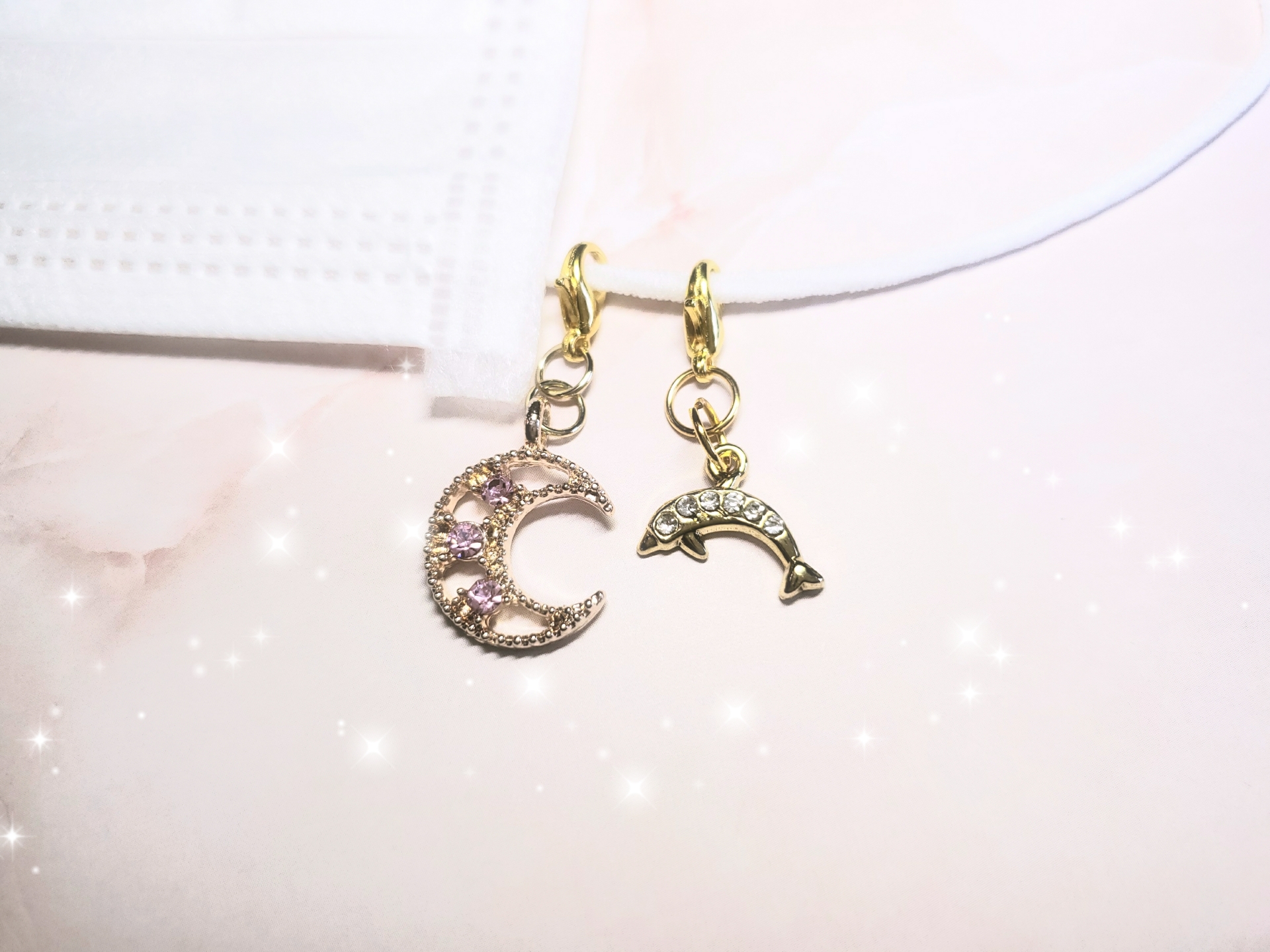 幸せを呼ぶラッキーモチーフ♥️マスクチャームアクセサリー♥️気分がアガる♪毎日を楽しく♥️