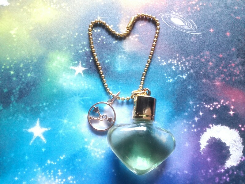 部分日食☆六芒星☆蟹座新月に蟹座☆星座アロマチャームストラップ♥ホロスコープブレンド☆デビュー