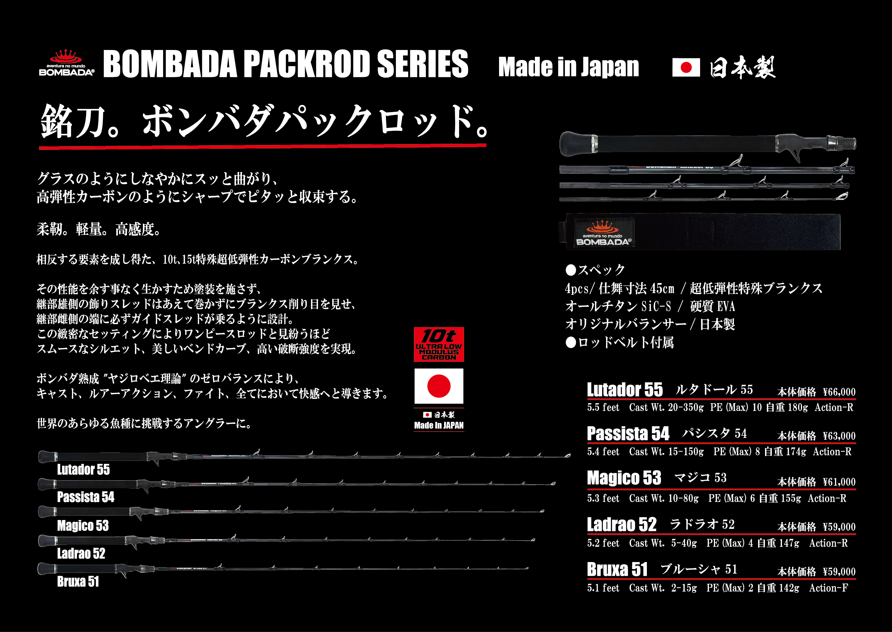 BOMBADA BAIT PACKROD SERIES