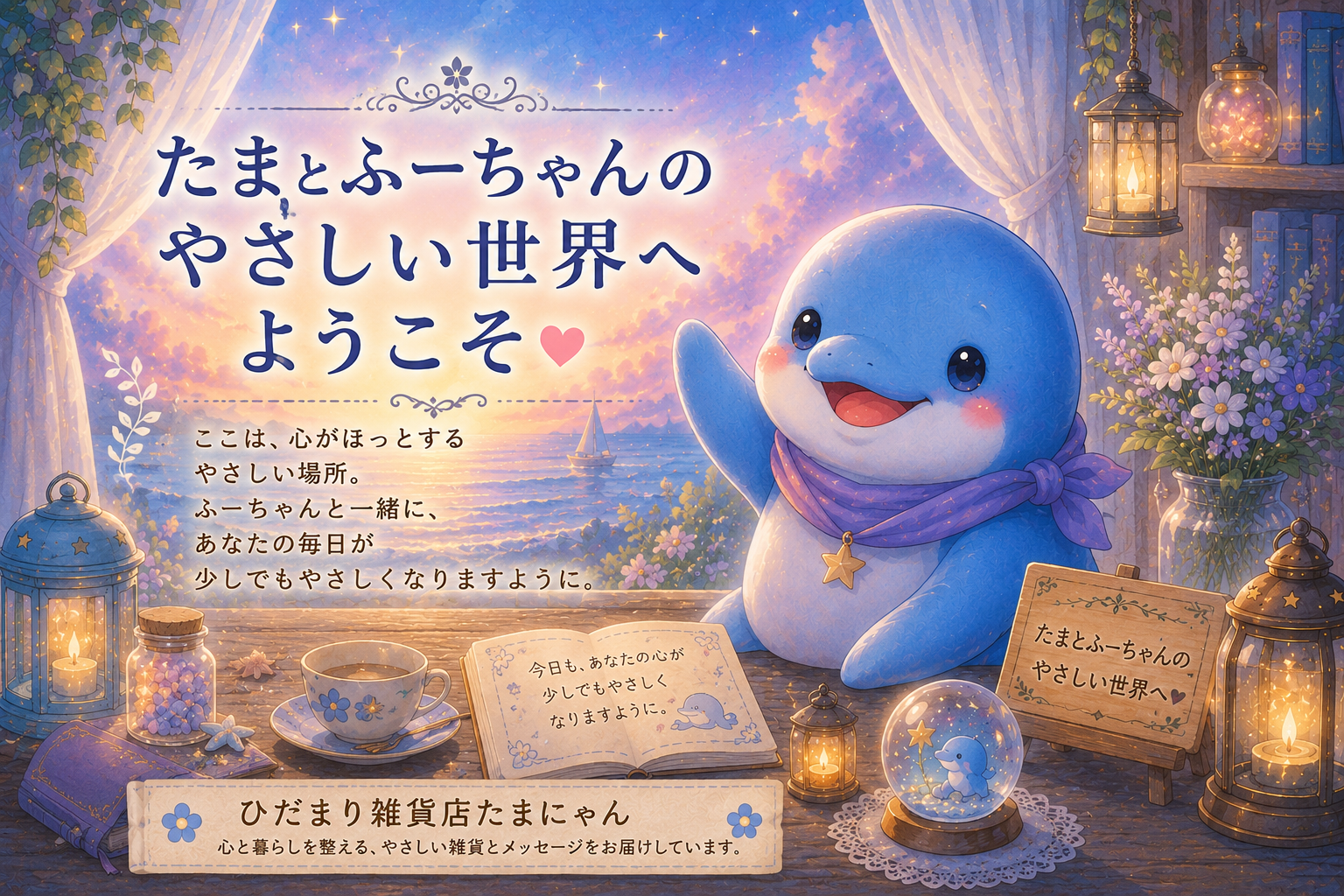 ふーちゃんのやさしい世界へようこそ🐬🌙