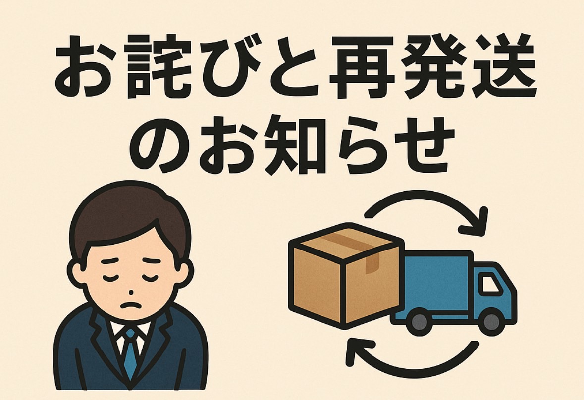 2回目販売　商品発送についてのお詫び