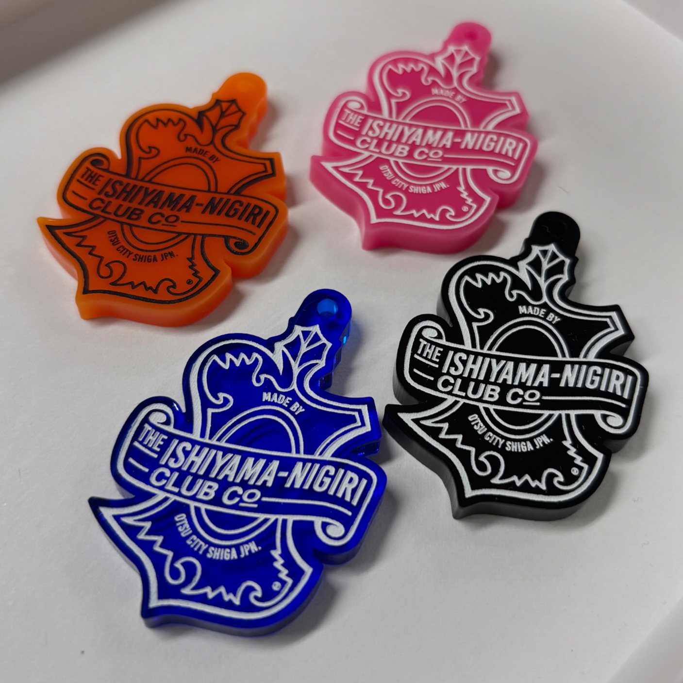 彫刻色入れ、アクリルキーホルダー