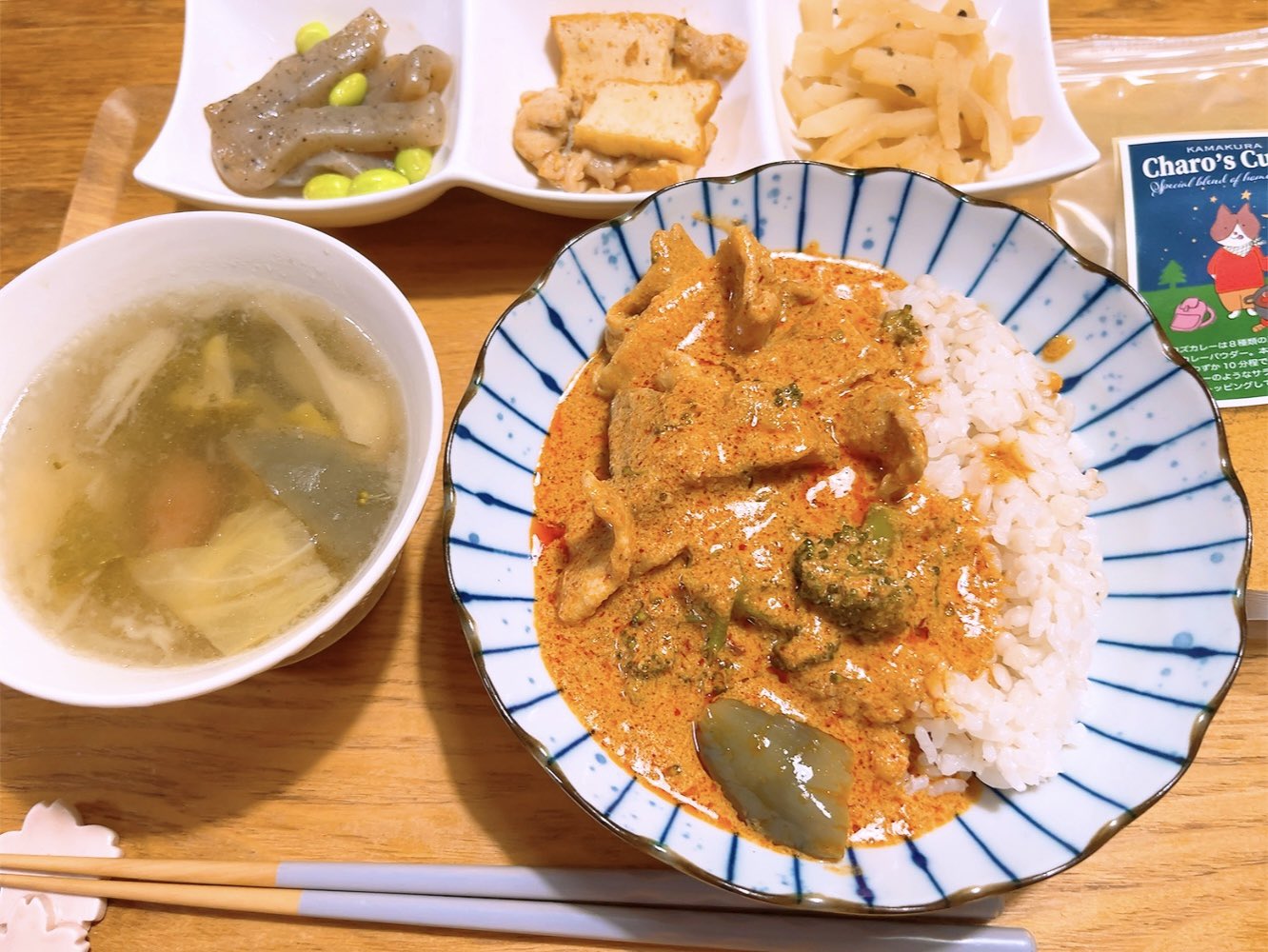 お客様調理例追加!花豆@低糖質レシピさんの『🌸麦ご飯にスパイスカレー🌸』