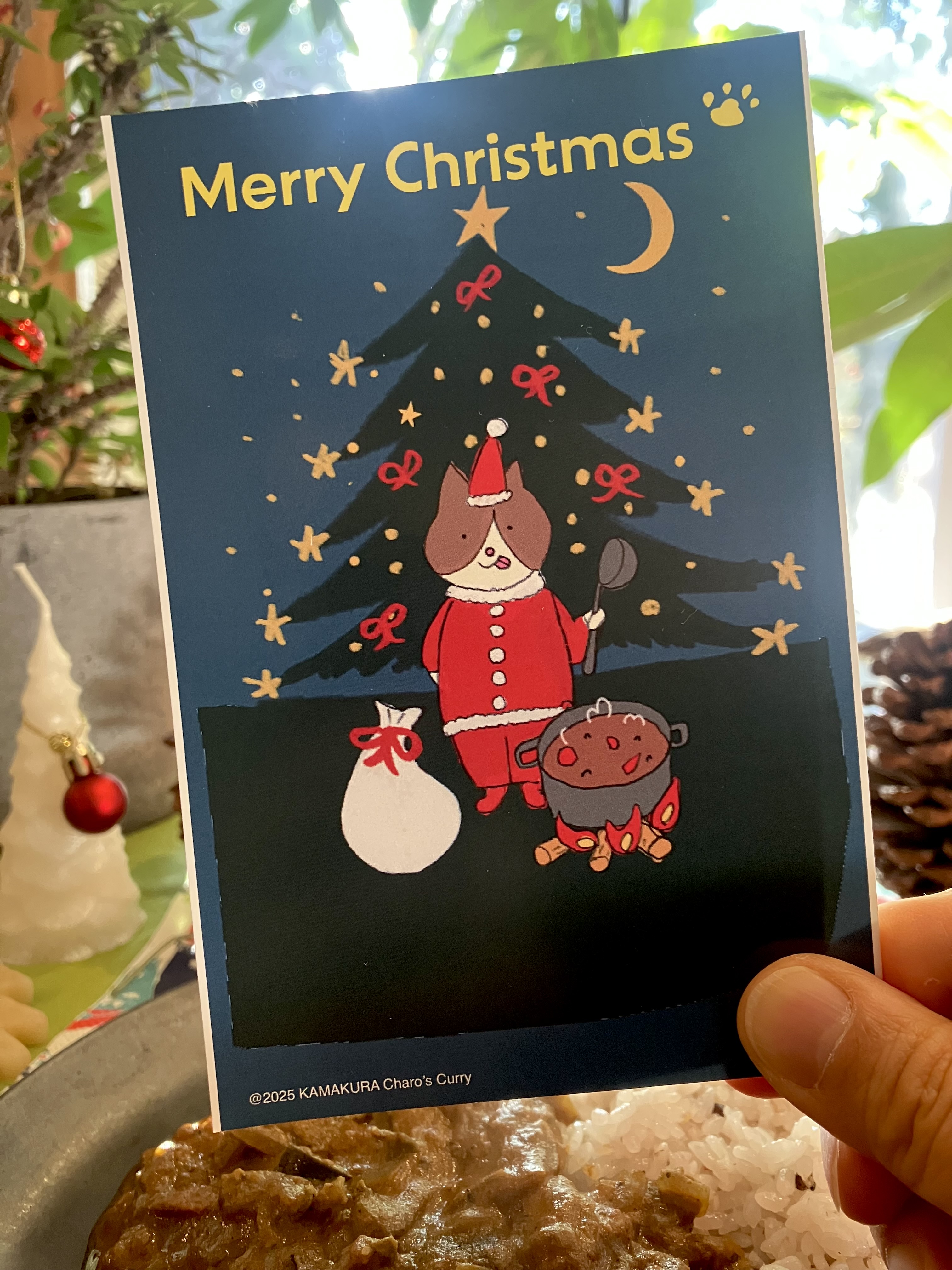 只今、チャロサンタのクリスマスカードをプレゼント中！