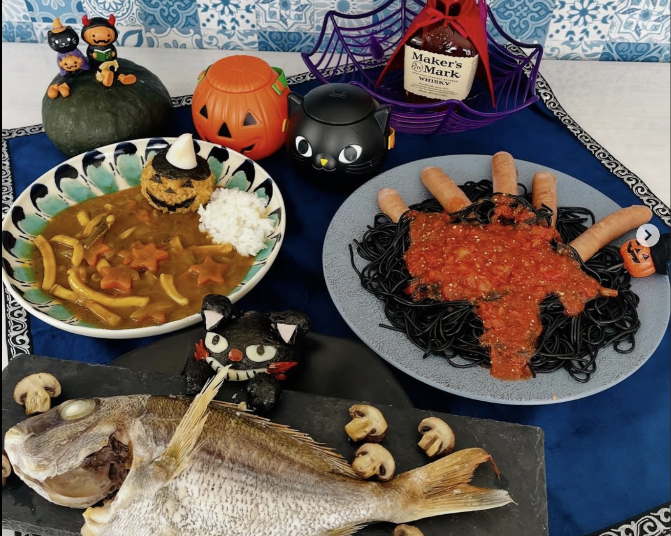 お客様調理例追加!Kanaさんの『🎃ジャックオーランタンのアオリイカと剣先イカのコラボカレー🦑』