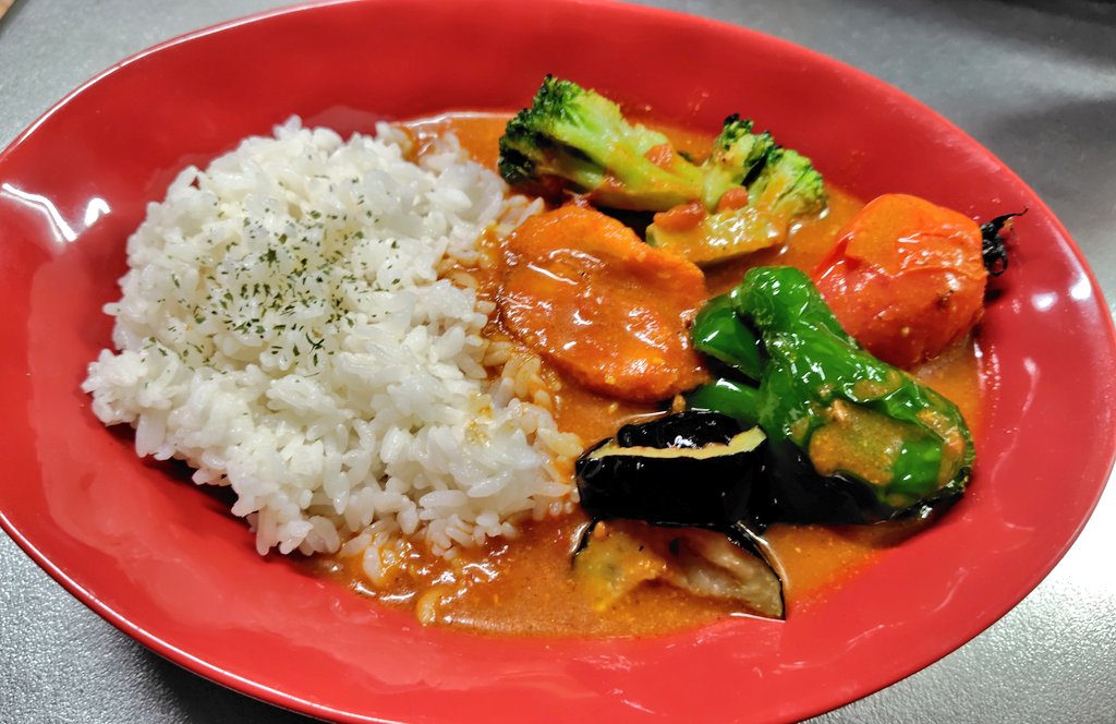 お客様調理例追加！純夏さんの『素揚げ野菜たっぷりのチキンカレー』