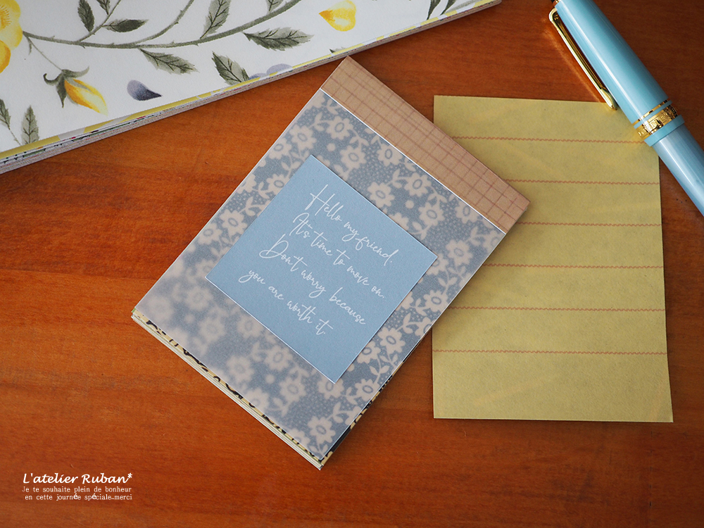 LIBERTYメモ帳☆レターBOOKで作りました。