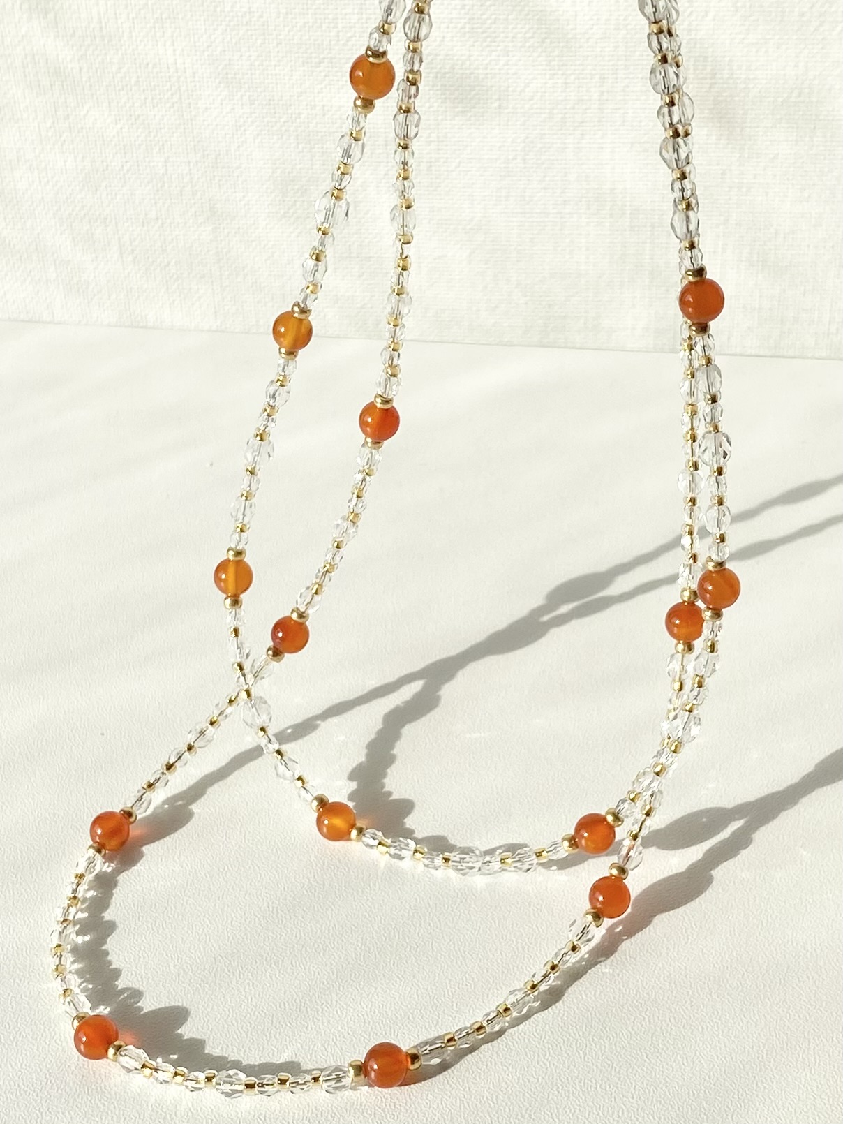 4月の新作🍊ビタミンカラーのネックレス