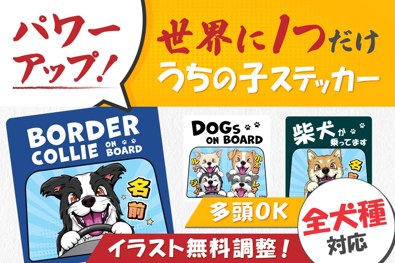 乗ってまステッカー、リニューアルしました!