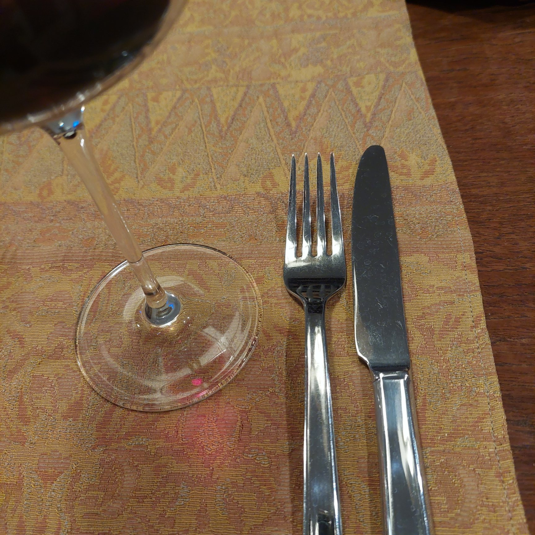 テーブルも冬支度