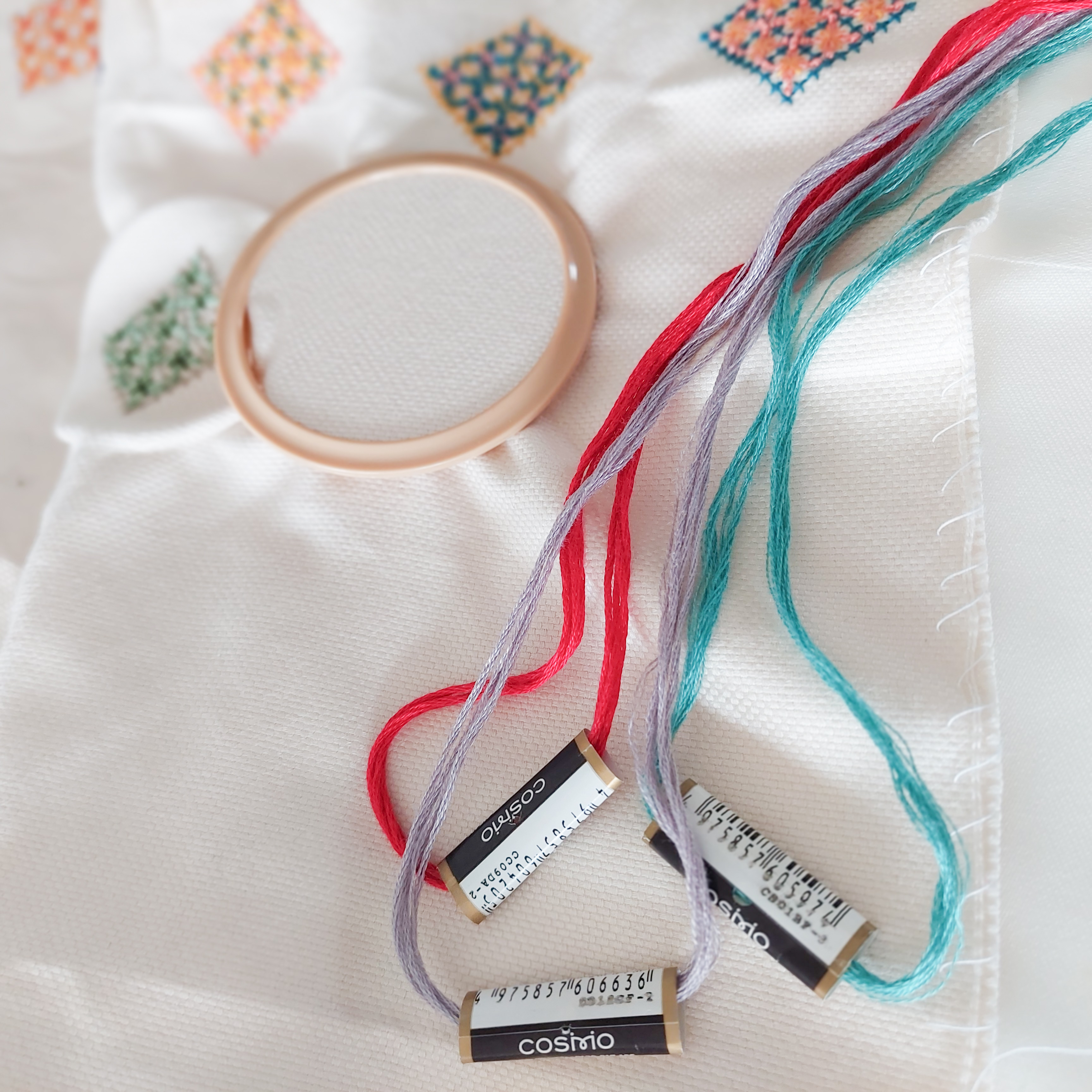 再スタート刺繍