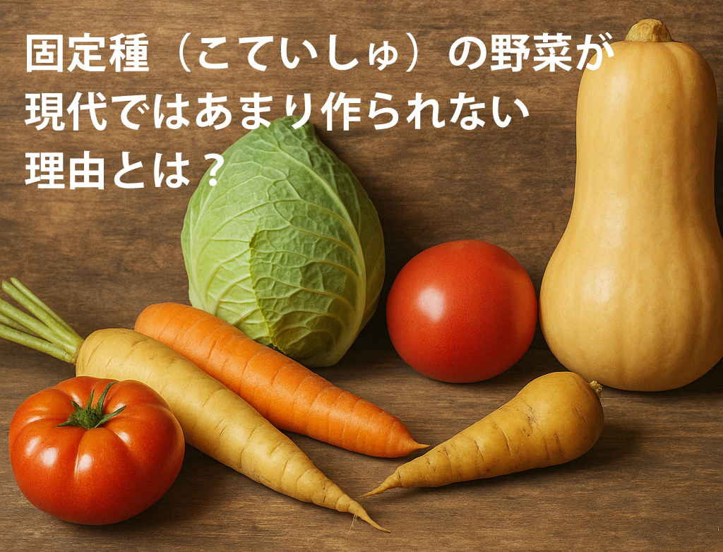 固定種（こていしゅ）の野菜が現代ではあまり作られない理由