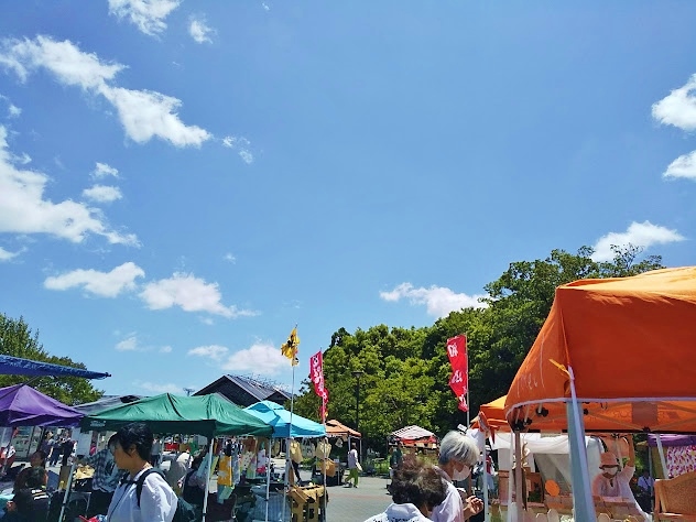 快晴の梅小路公園市でした