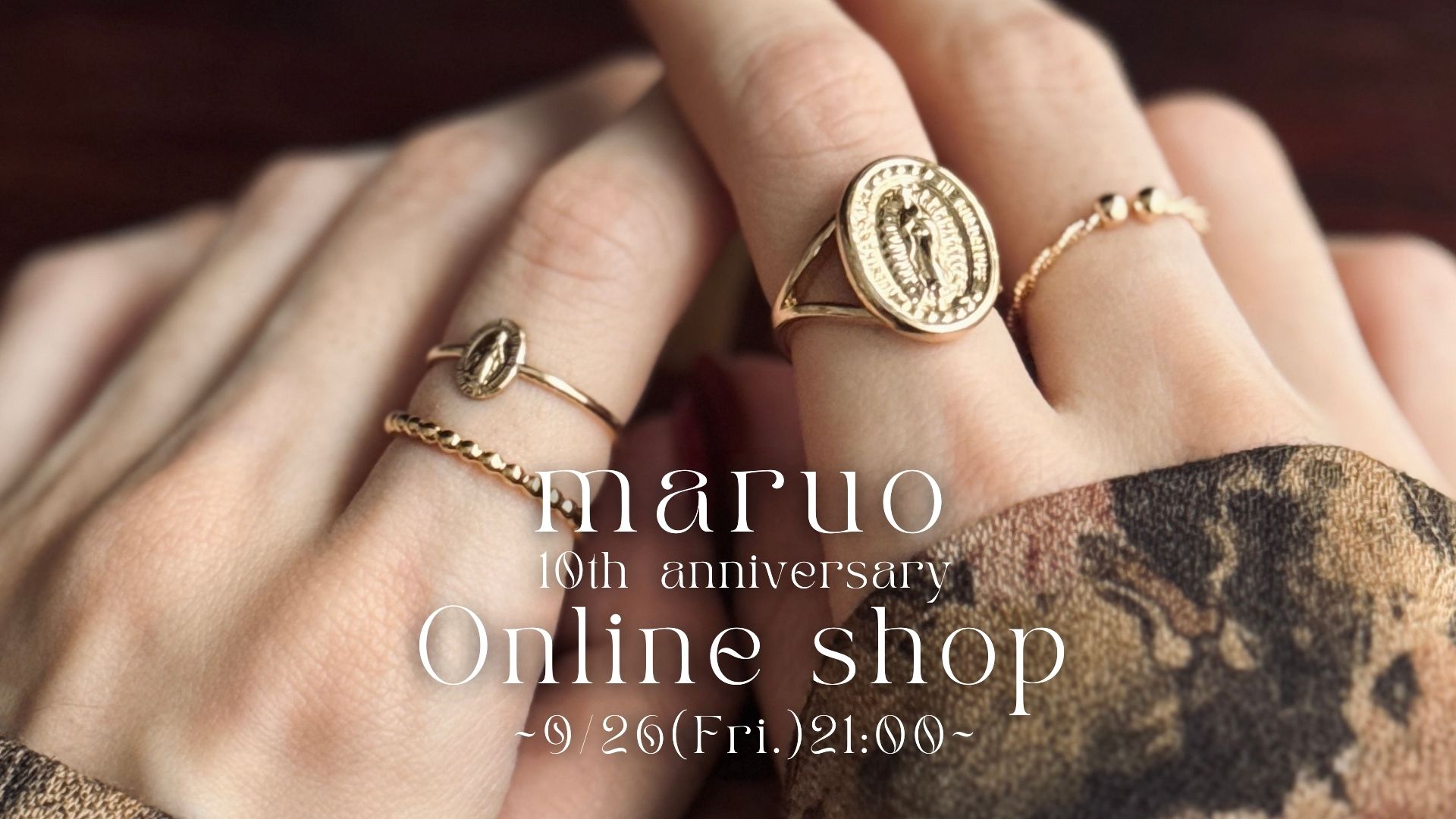 【9/26(金)21:00~!】オンラインショップへ10周年記念アイテム新入荷💍✨