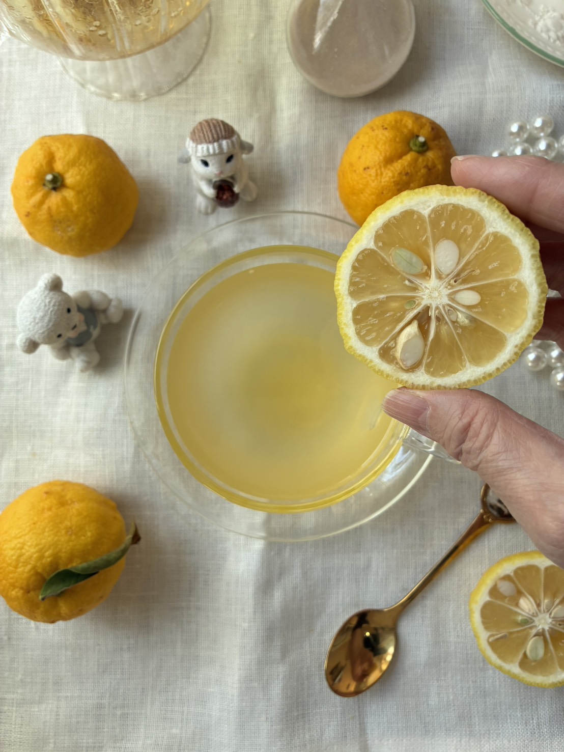 冬の風邪予防ハーブティー🍊