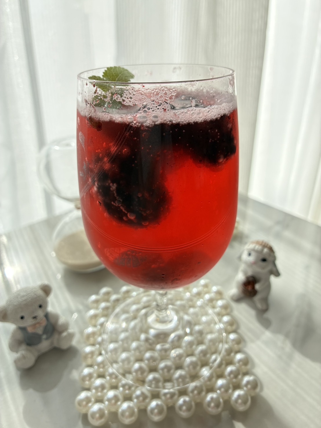 二十歳のお祝い🎉クランベリー＆ハイビスカスのスパークリングティー