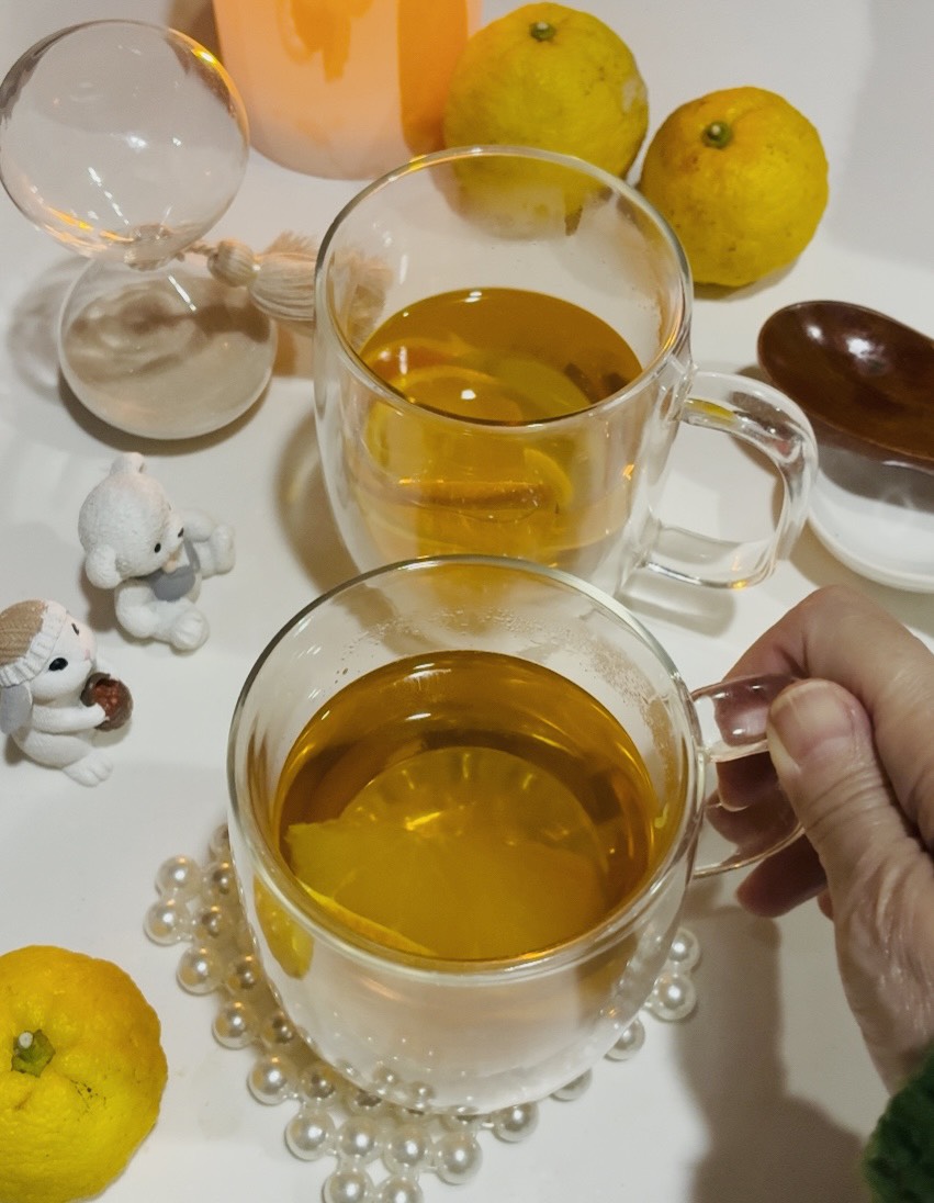 冬の午後、ホットアップルスパイスティー🍎