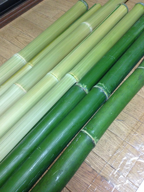 竹と麻を使った物作り。