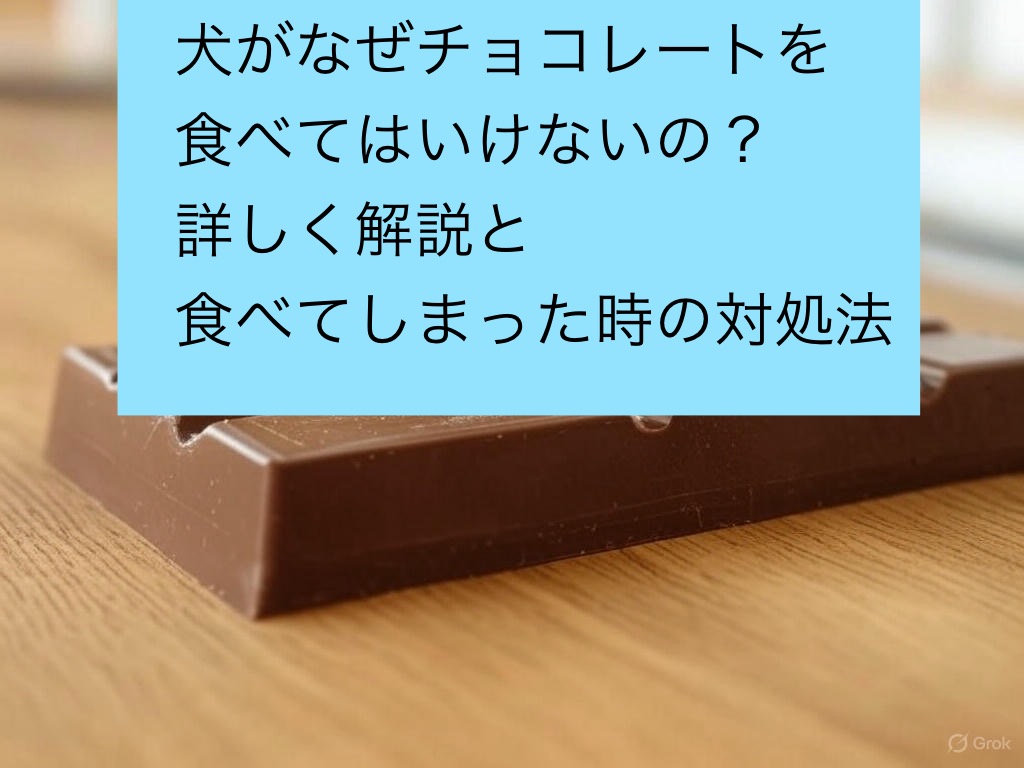 犬がチョコレートを食べてしまったら