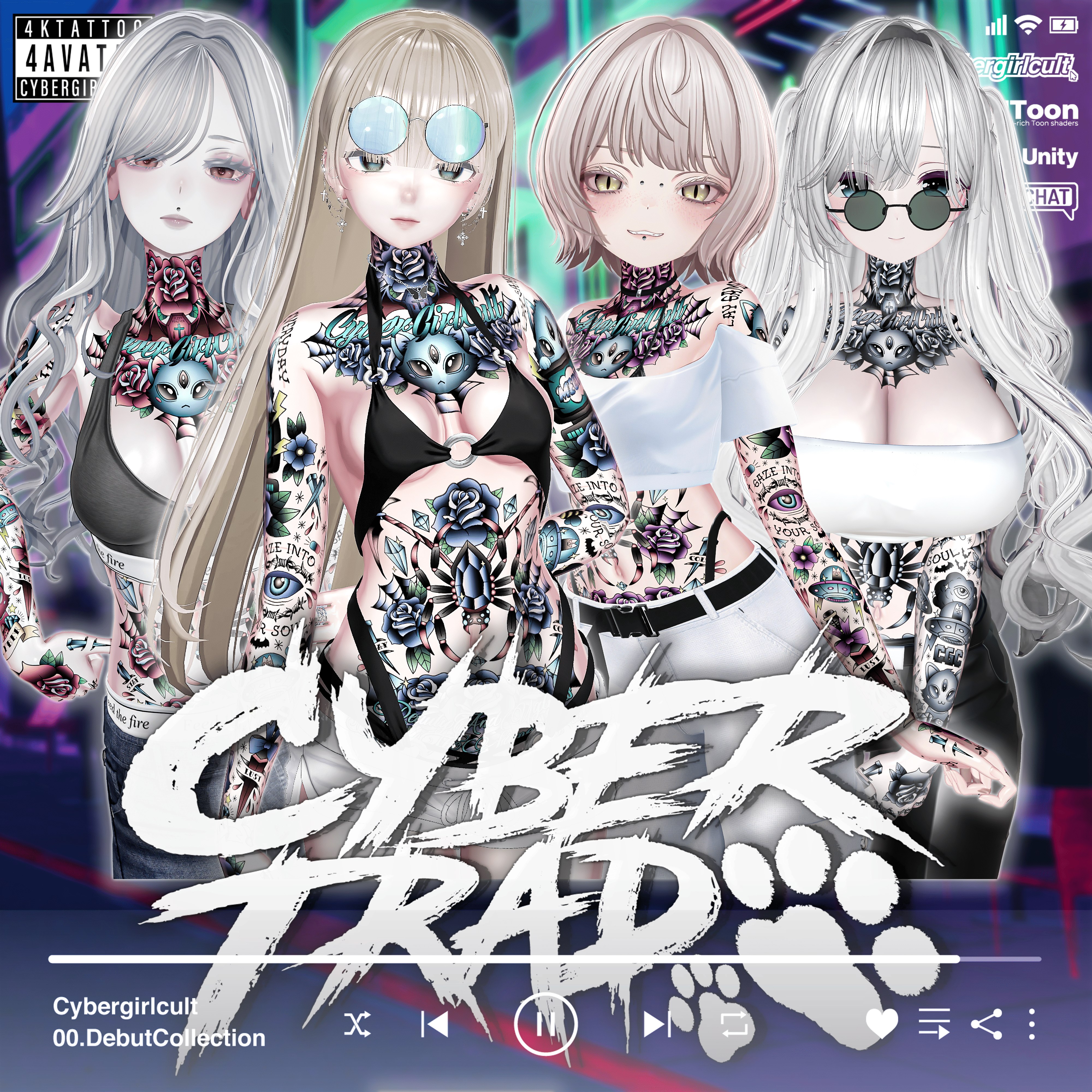 CYBER TRAD TATTOO for VRChat