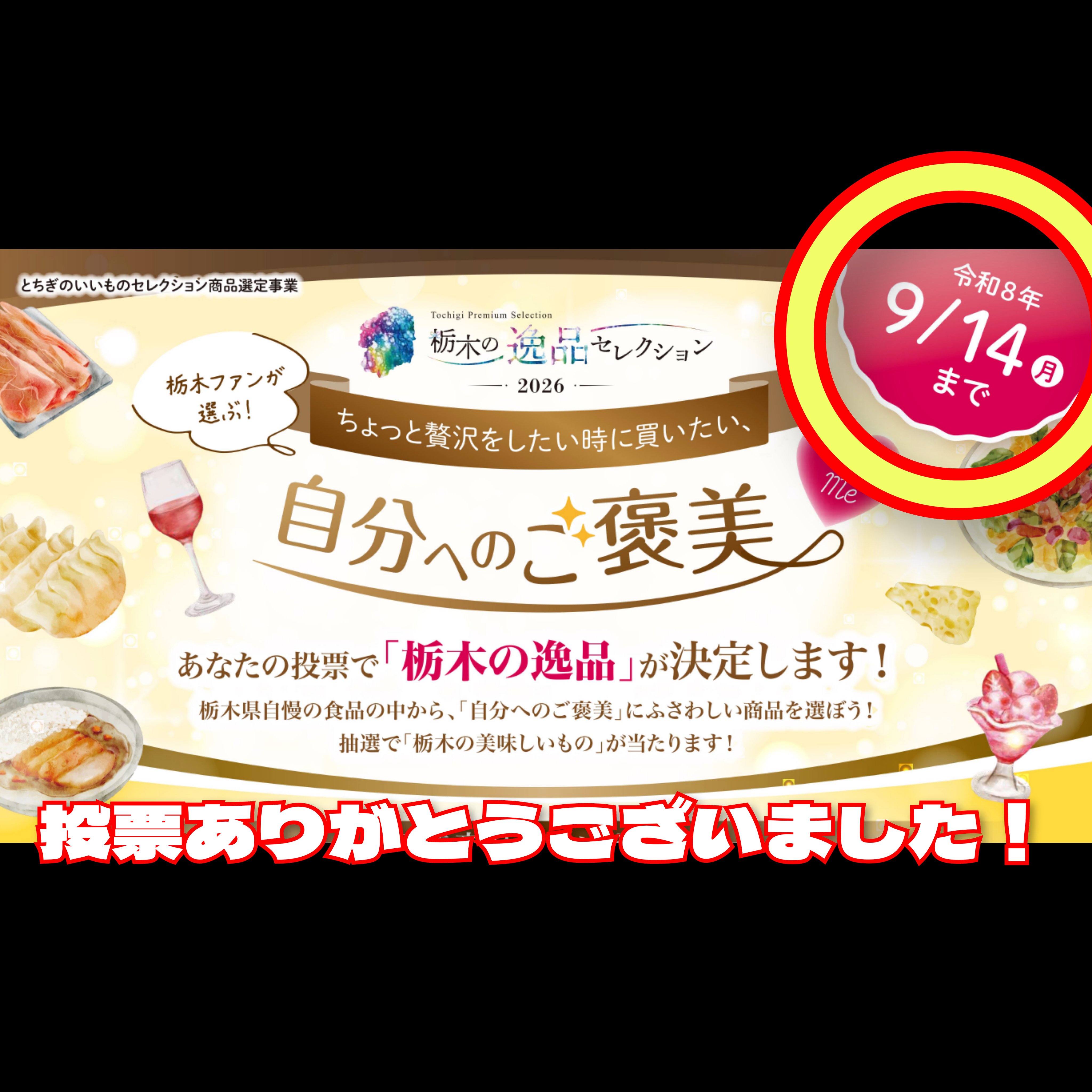 ファン投票へのご協力ありがとうございました！