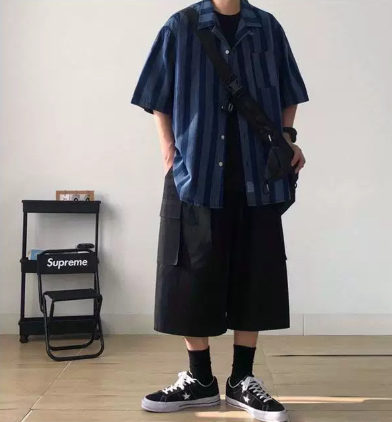 ＃夏服　シャツ＆七分丈パンツ　