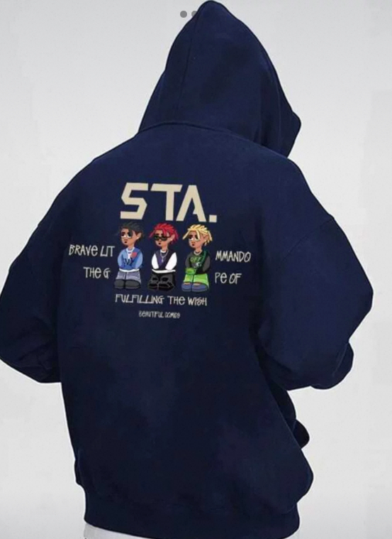 【STA.バックプリントパーカー】
