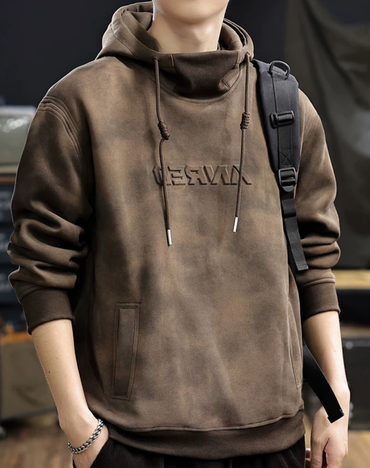 ヴィンテージブラウンフーディー