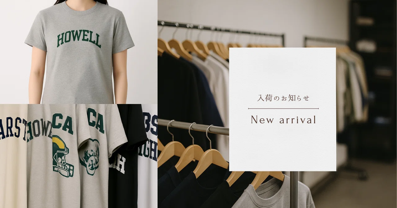 【入荷のお知らせ】ロゴTが数量限定で登場!