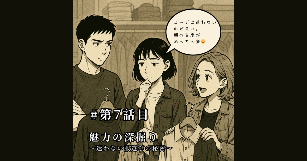 第7話|魅力の深掘り-迷わない服選びの秘密-