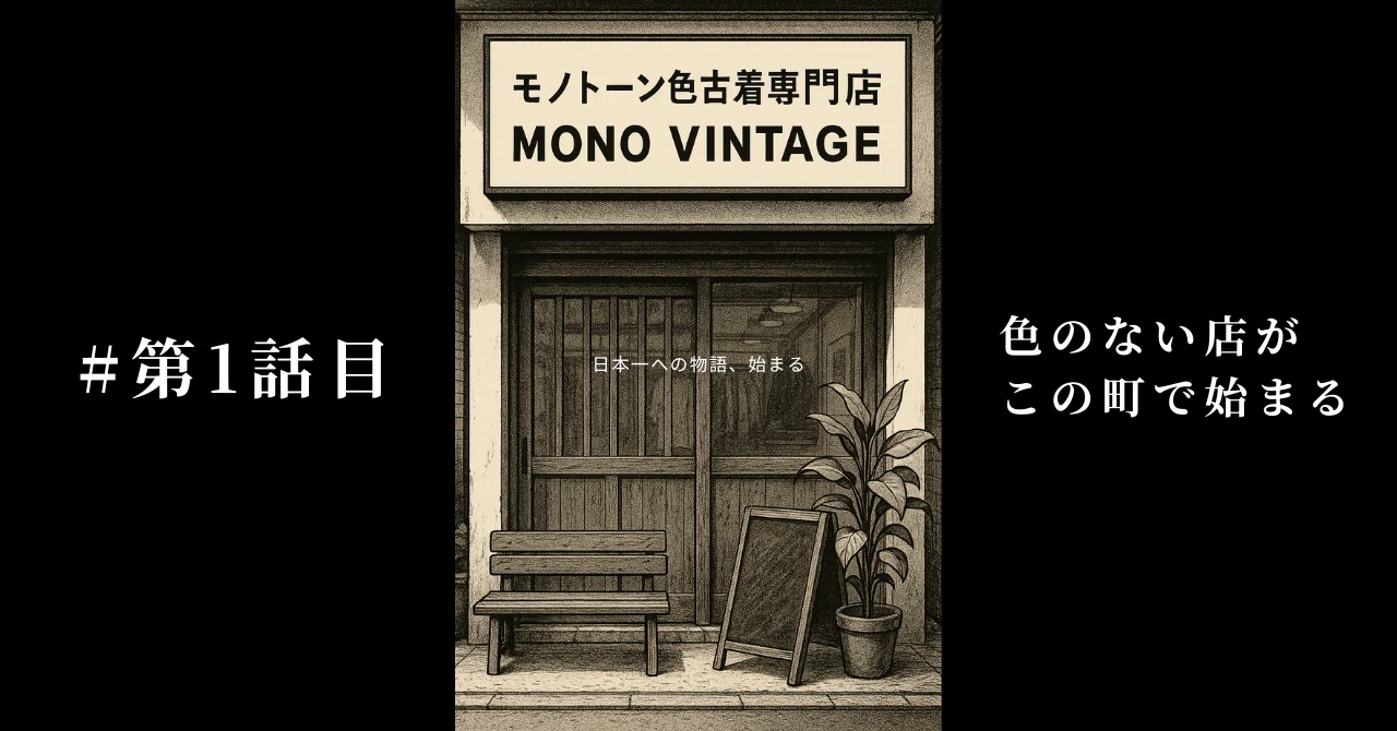 第1話|色のない古着屋が、この町にできる。