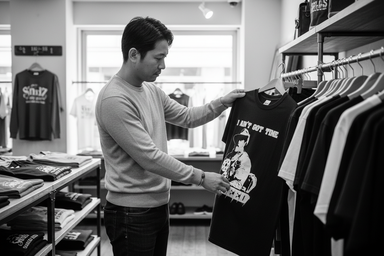 【悩み解決】黒Tシャツのサイズ感はどう選ぶ?大きめでもすっきり見せるシルエット