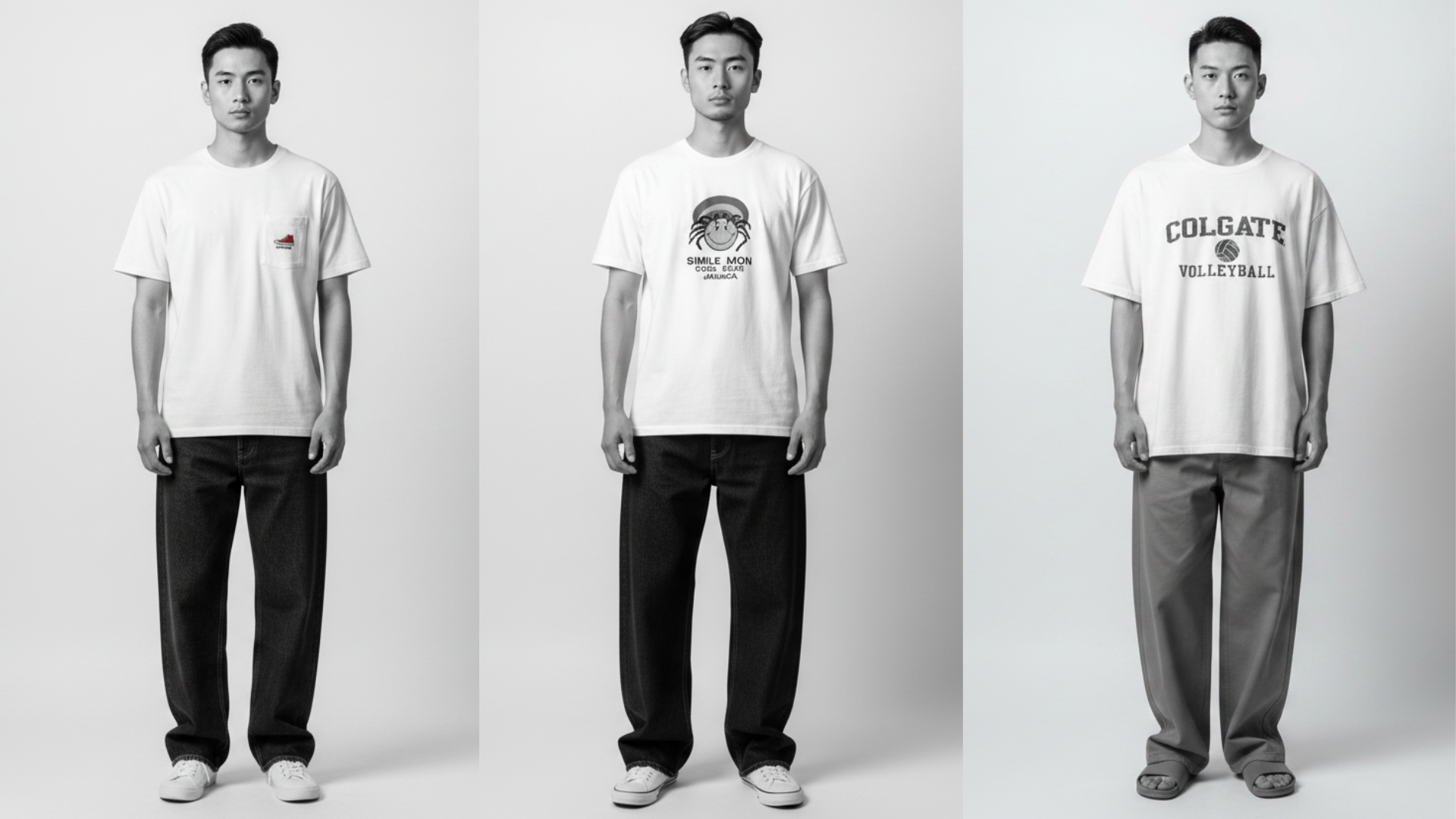 【コーデ紹介】白Tシャツのサイズ感別コーデ|ジャスト・少しゆるめ・大きめで変わる夏の古着スタイル