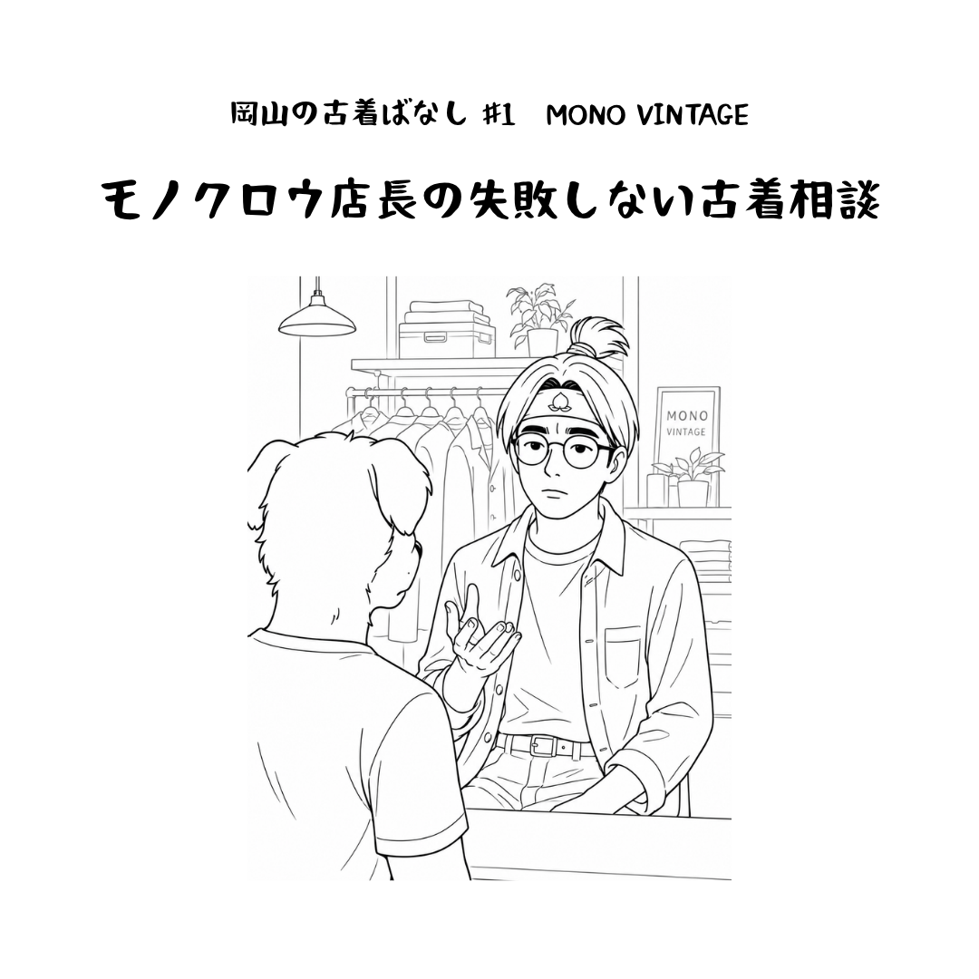 モノクロウ店長の失敗しない古着相談