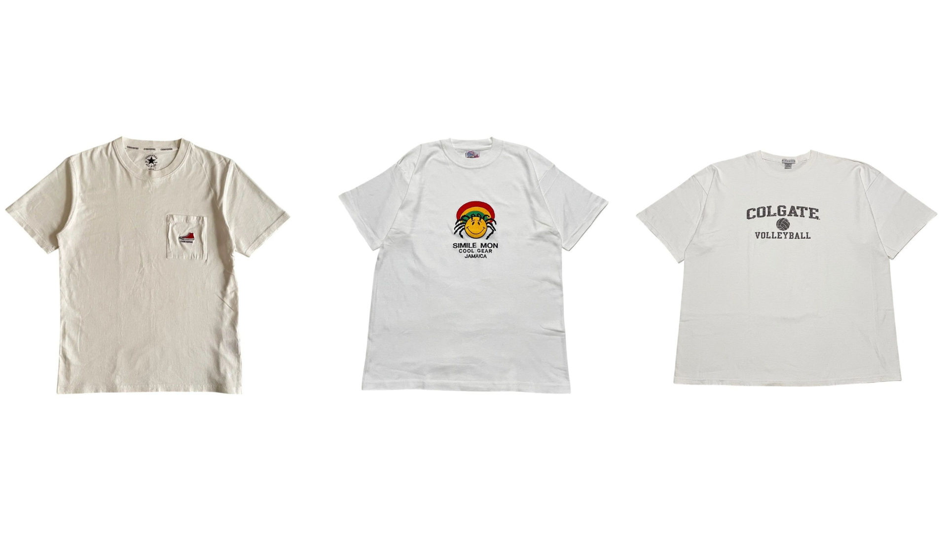 【商品紹介】白Tシャツはサイズ感で選ぶ|夏の古着コーデに使いやすいシルエット別アイテム