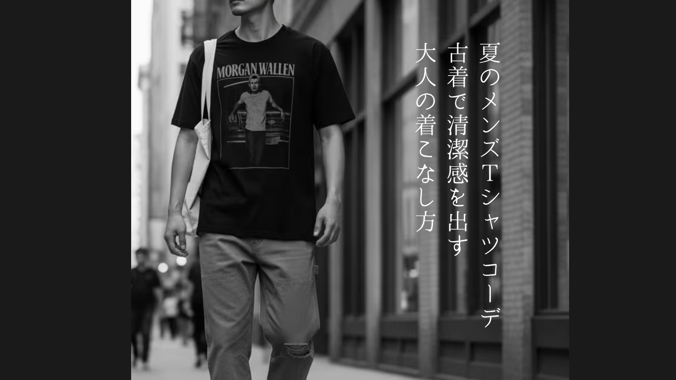 夏のメンズTシャツコーデ｜古着で清潔感を出す大人の着こなし方