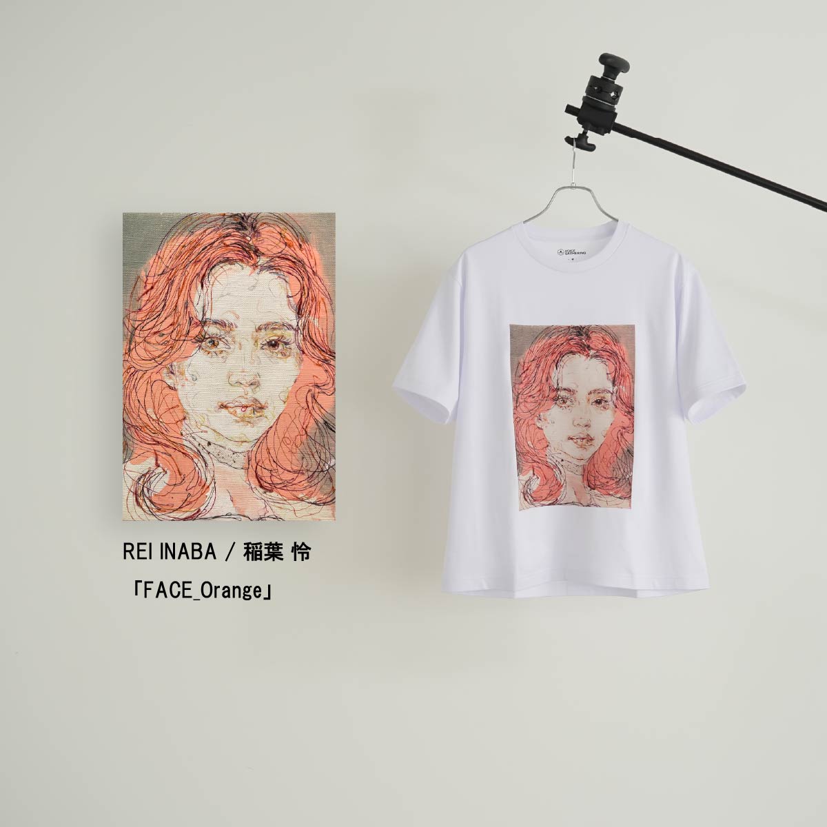 アーティスト：REI INABA / 稲葉 怜「FACE_Orange」