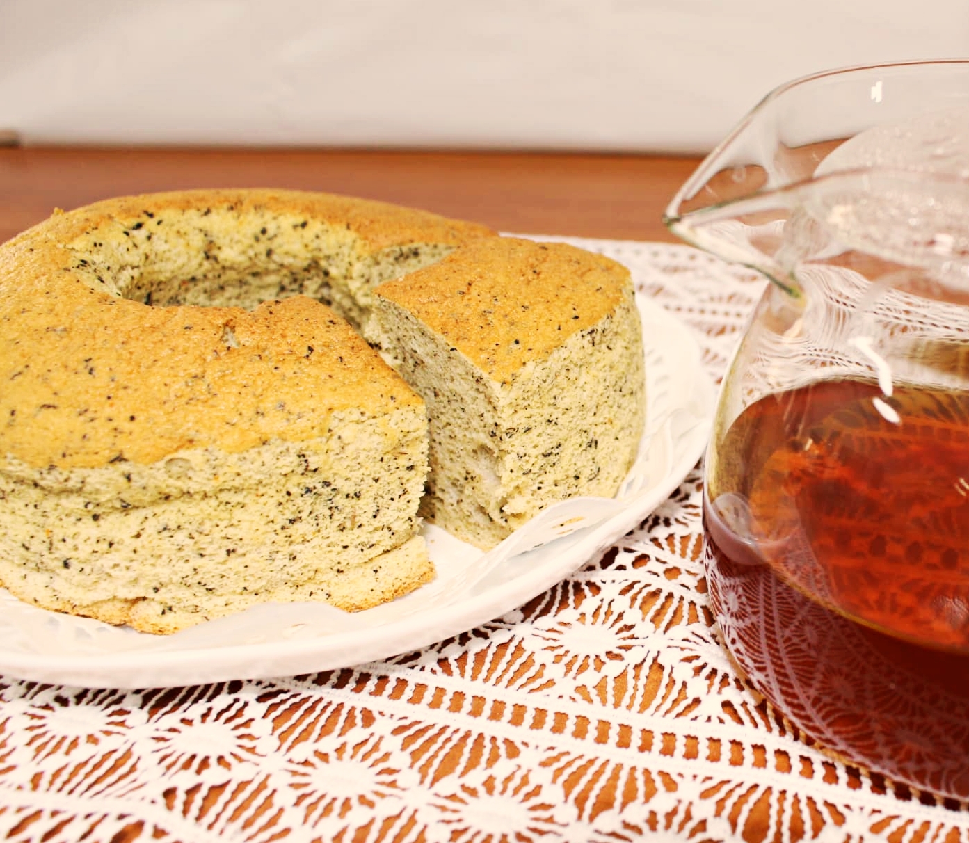 とまと和紅茶のシフォンケーキ🍰 